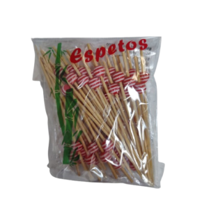 SHIKI ESPETO DECORADO BOL. VERM. C/ LISTRAS 12CM 50UN JS-3