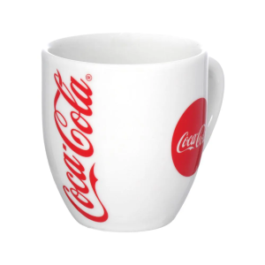 HAUSKRAFT CANECA PORCELANA COCA COLA BRANCA 300ML 029/BR