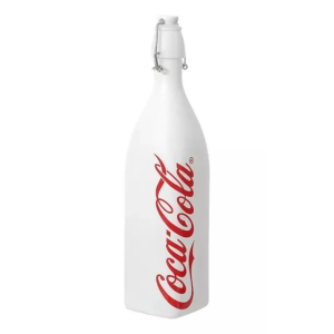 HAUSKRAFT GARRAFA VIDRO HERMETICA COCA COLA BRANCA 1L 021/BR