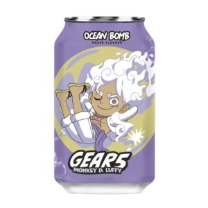 OCEAN BOMB ONE PIECE GEAR5 MONKEY D. LUFFY REFRIGERANTE UVA 330ML