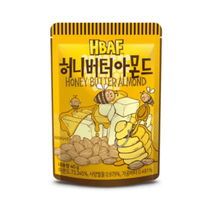 HBAF SNACK DE AMENDOAS SABOR MEL E MANTEIGA 40G