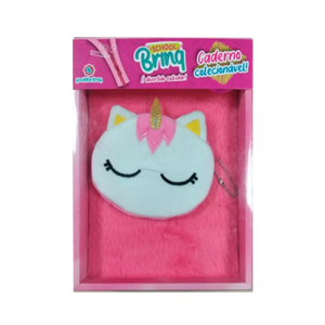 POLIBRINQ CADERNO ESCOLAR PELUCIA C/ BOLSO SORT SCB05
