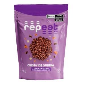 REPEAT CRISPY DE QUINOA C/ CHOCO AO LEITE/CARAMELO E FLOR DE SAL 50G