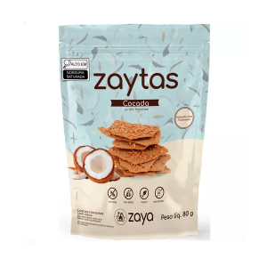 ZAYTAS LASCAS CROCANTES SABOR COCADA MT 80G