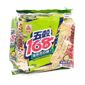 PEI TIEN BISCOITO DE CEREAIS SABOR ALGA MARINHA 180G