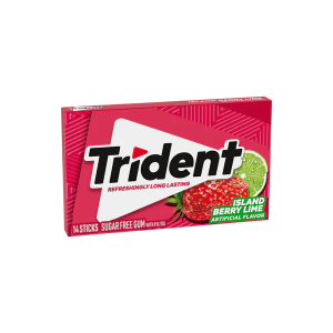 TRIDENT CHICLETE ISLAND BERRY LIME 26,6G