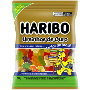 HARIBO BALA URSINHOS DE OURO FRUTAS DO BRASIL 80G