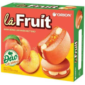 ORION LA FRUIT PESSEGO CAKE 12UN 300G