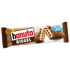 HANUTA RIEGEL WAFER C/ CHOC. AVELA E CREME DE LEITE 34,5G