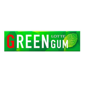 LOTTE CHICLETE GREEN GUM 27G