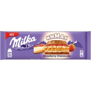 MILKA CHOCOLATE STRAWBERRY CHEESECAKE 300G