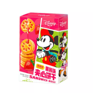 DISNEY BOLACHA C/ RECHEIO DE MORANGO 142G