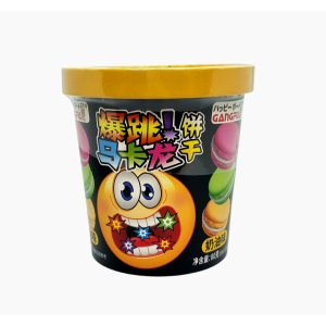 GANGFU MACARONS SABOR CREME C/ BALA EXPLOSIVA 80G