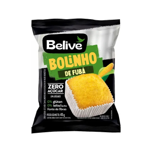 BELIVE BOLINHO DE FUBA ZERO ACUCAR S/G S/L 40G