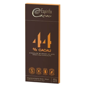 ESPIRITO CACAU CHOCOLATE AO LEITE 44% 80G