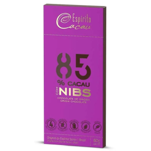 ESPIRITO CACAU CHOCOLATE C/ NIBS 85% 80G