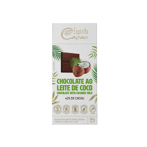 ESPIRITO CACAU CHOCOLATE AO LEITE DE COCO 42% 80G