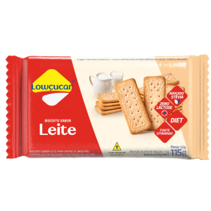 LOWCUCAR BISCOITO AO LEITE ZERO 115G
