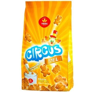 BISCOITO VIEIRA CIRCUS SABOR MEL 125G